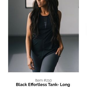 Zyia black effortless tank